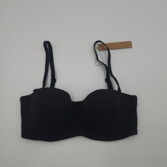 Skims Fits Everybody Strapless Underwire Bra in Onyx Size 32C - Picture 1 of 6